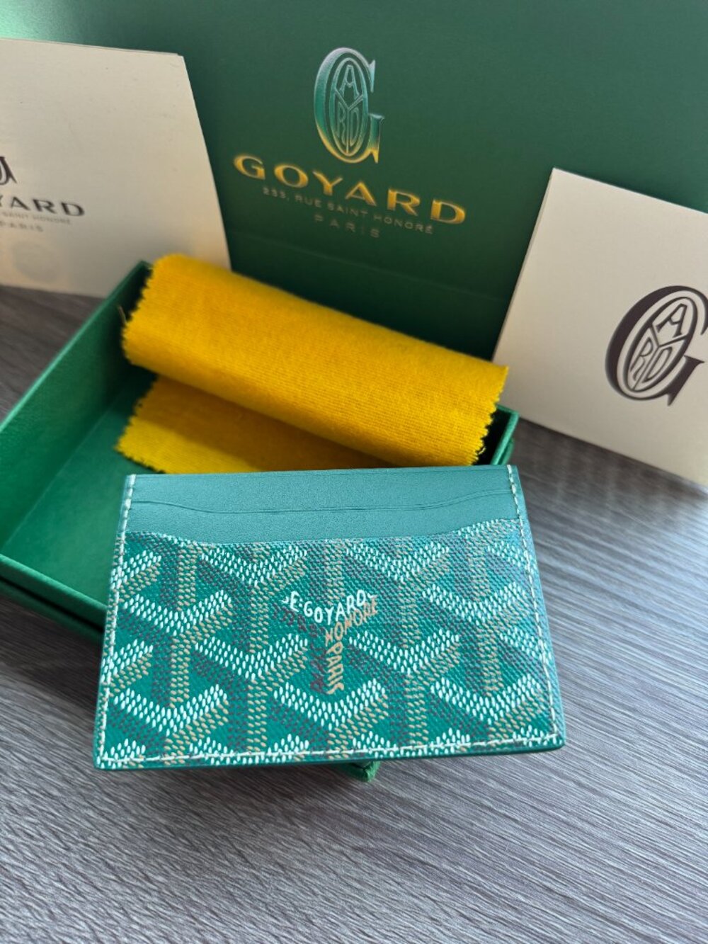 Goyard Sulpice Card Holder – Green – Brand New Full Set - Picture 2 of 4
